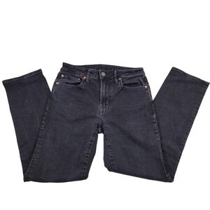 American Eagle Original Straight Jean Men 31x32 Black Excellent Airflex+ Stretch